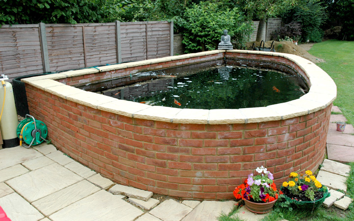 The finished Koi Pond